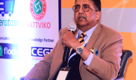 Mr Abhay on a panel discussion at the 6th Higher Education Summit.